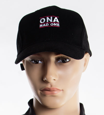 OnaMadOne Bent Peak Cap Pink Line (Small Logo)