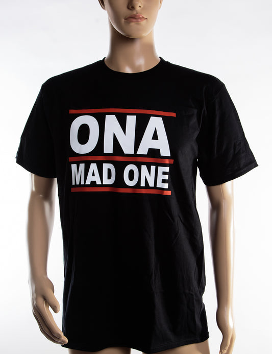 OnaMadOne Tee - Black and Red